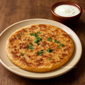 2 Aloo Paratha + Dahi