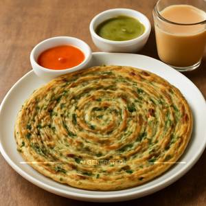 Pudina lachha paratha