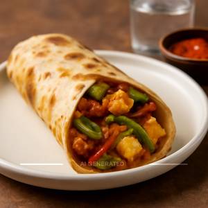 Veg Cheese Tandoori Wrap