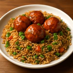 Egg Manchurian Fried Rice