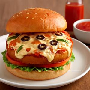 Veg jumbo burger