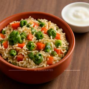 Veg Pulao With Curd