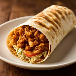Crispy chicken shawarma