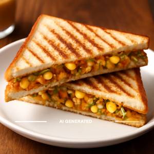 Corn Masala Sandwich
