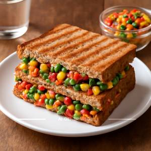 Corn N Veg Salsa Sandwich