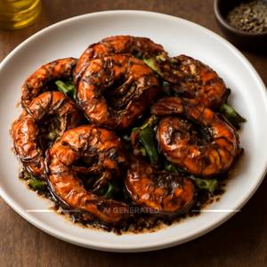 Singapore Black Pepper Prawns