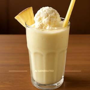 Pineapple Shake With Ice Cream