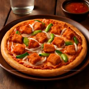 Schezwan paneer pizza 8 inches