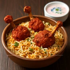 Chicken lollipop biryani