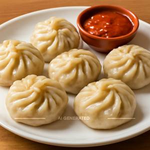 Chicken Steamed Momos [6 pcs]