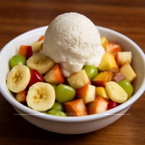 Fruit Salad With Ice Cream