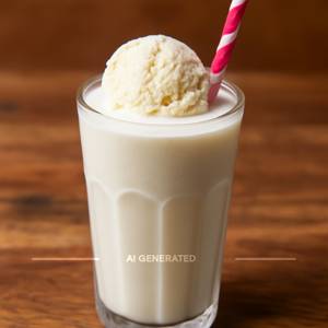 Vanilla Shake With Ice Cream 
