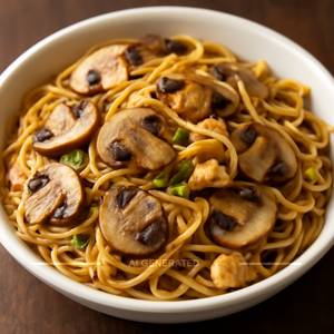 Egg Mushroom Noodles
