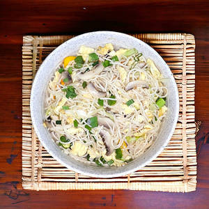 Egg Mushroom Noodles