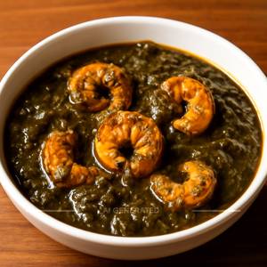 Gongura prawns curry