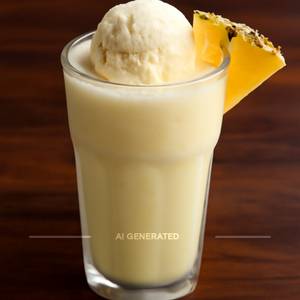 Pineapple Shake With Ice Cream