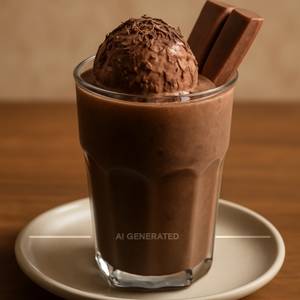 Kitkat Chocolate Shake With Ice Cream Scoop