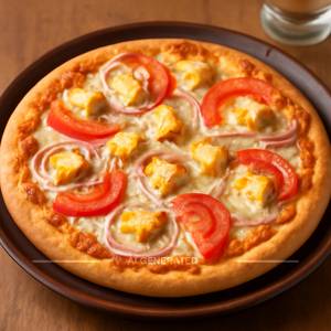 9" Onion Cheese Tomato Paneer Pizza   