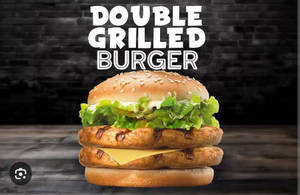 Double Flame Kissed Chicken Burger