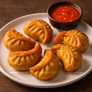Veg Fried Momos 6 Pcs
