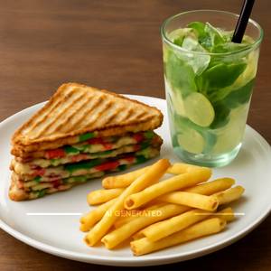 Veg Grilled Sandwich Combo