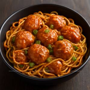 Chicken Manchurian Noodles   