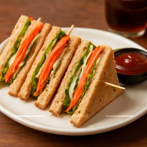 Veg Club Sandwich[4Pieces]