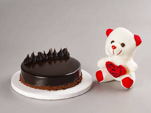 Chocolate Truffle Cake & Teddy