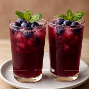 Blueberry mocktails