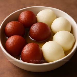 Gulabjamun 6pcs + Rasgulla 6pcs