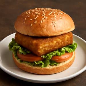 Fried Paneer Burger
