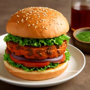 Veg Tandoori Burger