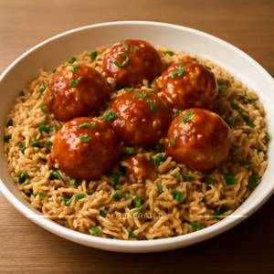 Egg Manchurian Fried Rice