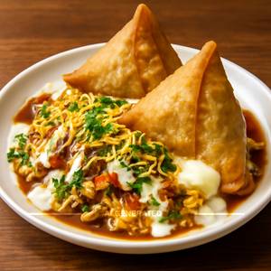 Cheese Samosa Chaat