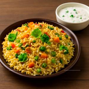 Veg Biryani with Raita