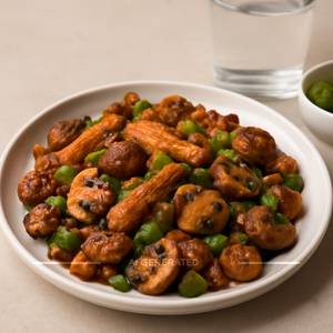 Baby Corn Mushroom Chilli