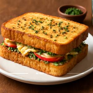 Garlic Bread Sandwich