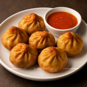 Non-veg Fried Momos (6 Pcs)