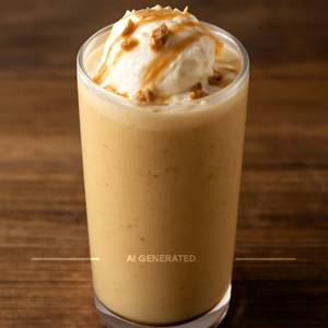 Butterscotch Shake with Vanilla Ice Cream