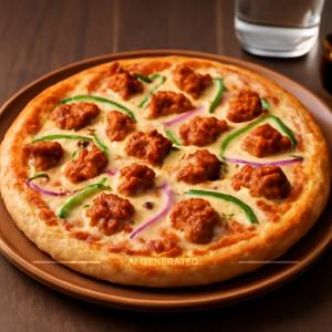 Chicken Tikka Cheese Pizza [8 Inches]