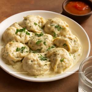 Veg Afghani Momos ( 6 pcs)