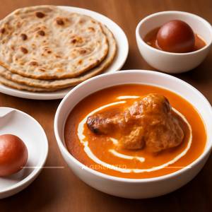 Murg Makhani(quarter)+4 Butter Roti + 1 Pcs Gulab Jamun