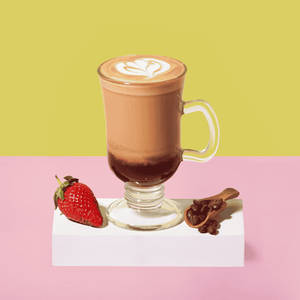 Strawberry Almond Latte