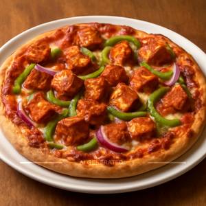 Chilli paneer pizza