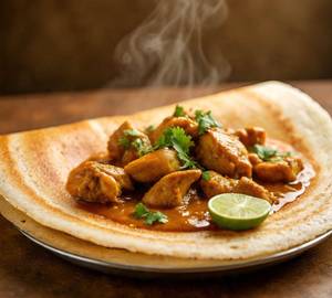 Dosa With Chicken Curry