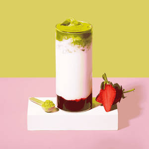 Strawberry Iced Matcha