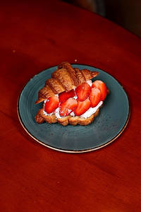 Vanilla Strawberry Croissant