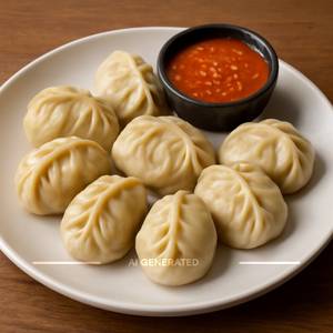 Steamed Momos (8 Pieces)