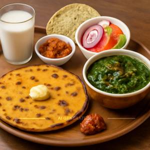 ,Makka Roti+Sarso Saag