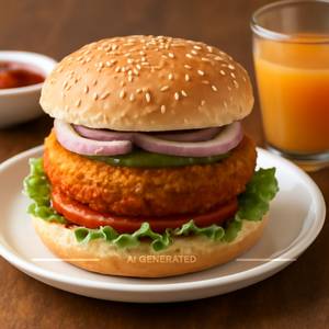 Veg Aloo Tikki Burger